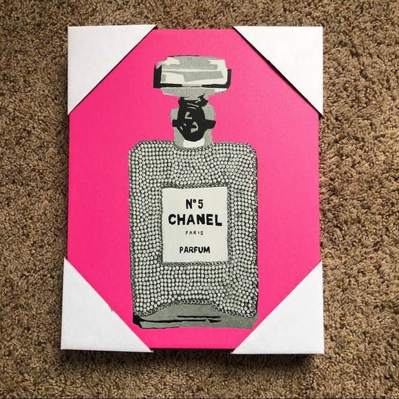 CHANEL Other - COCO CHANEL N°5 Paris Fragrance Print Pink RARE